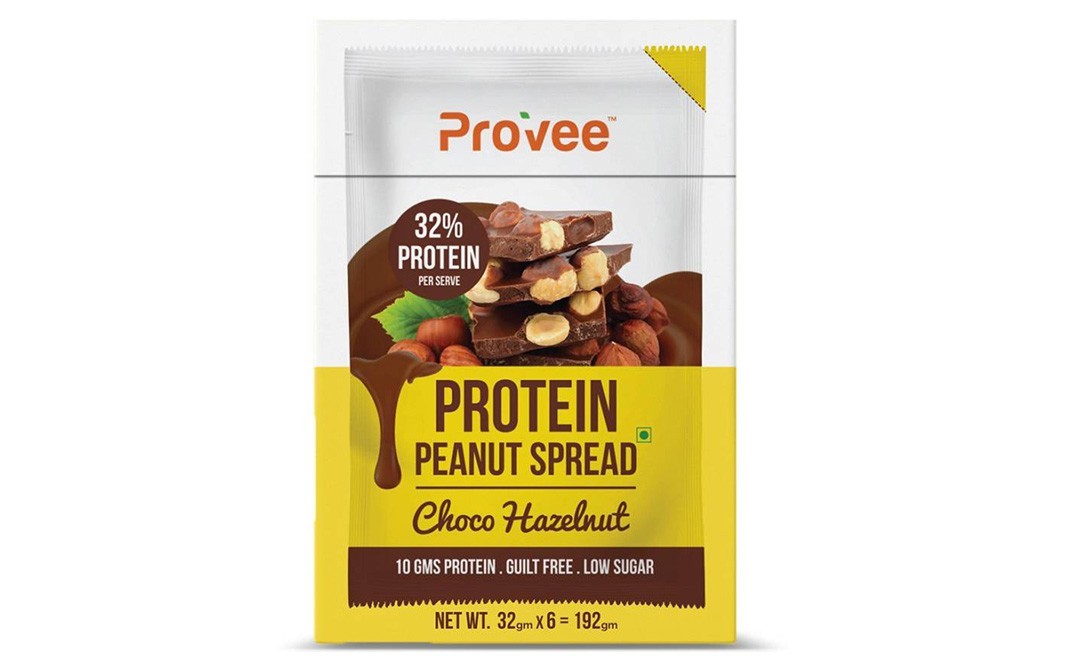 Provee Protein Peanut Spread Choco Hazelnut   Pack  192 grams